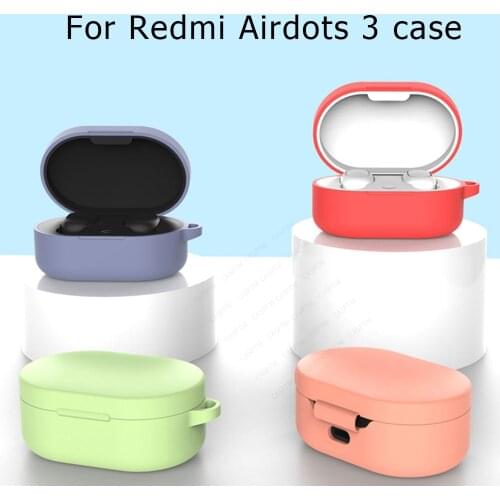 Silicone Earphone Case For Redmi Airdots 3 Scratch Protection Cover For Xiaomi Redmi Airdots 3 Shockproof Cases For Airdots 3