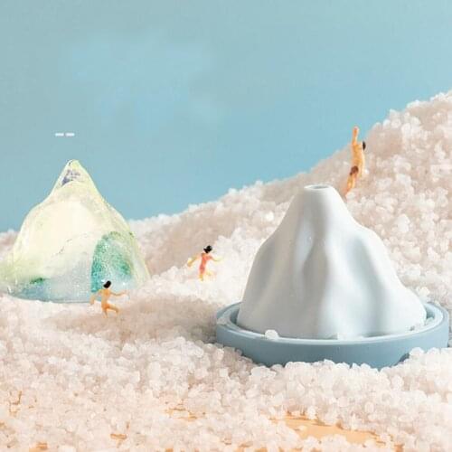 Snow Mountain Silicone Ice Cube Maker Chocolate Ice Cream Mold 3D Baking Mold Kitchen Accessories For Candy Cocktail Flan New
