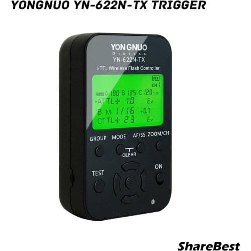 Yongnuo YN-622N-TX YN622N-TX YN 622N TX i-TTL LCD Wireless Flash Controller wireless flash Trigger Transceiver For Nikon DSLR