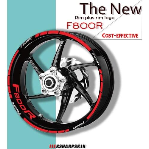 Motorcycle Reflective wheel sticker and Rim logo stickers Tire decoration protection decals for BMW F800R f800 r