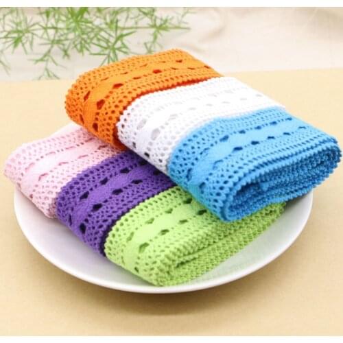 Handmade cloth DIY materials clothing accessories soluble lace color lace COTTON LACE TRIM belt