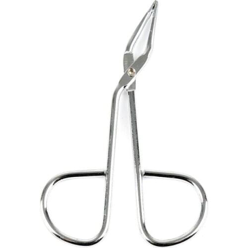 1Pcs Practical Flat Tip Eyebrow Tweezers Face Hair Removal Make Up Scissors Stainless Steel Eyelash Clipper Beauty Cosmetic Tool