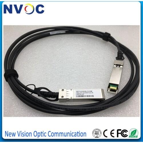 2Pcs/Lot,Free Shipping 10G 3M SFP+ DAC Cable 10GBASE-CU 3Meter 30AWG Passive Direct Attach Copper Twinax SFP Cable