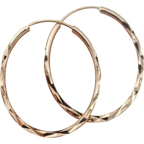 Trendy Large Hoop Earrings Big Smooth Circle Earrings Loop Earrings For Women Jewelry
