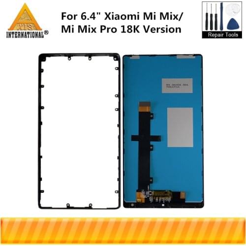 6.4"Original Axisinternational For Xiaomi Mi Mix LCD Screen Display+Touch Panel Digitizer+Middle Ceramic Frame Mi Mix Pro 18K