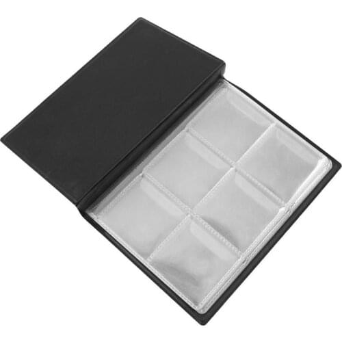 60 Pockets Coin Holder Black PU Coin Album Portable Album Coin Penny Money Storage Book Case Folder Holder Collecting