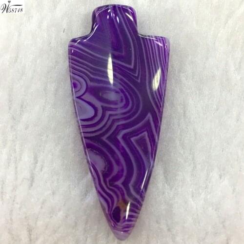 Free Shipping Beautiful jewelry Purple Onyx Carnelian Women Men Pendant Bead 1pcs pC6959