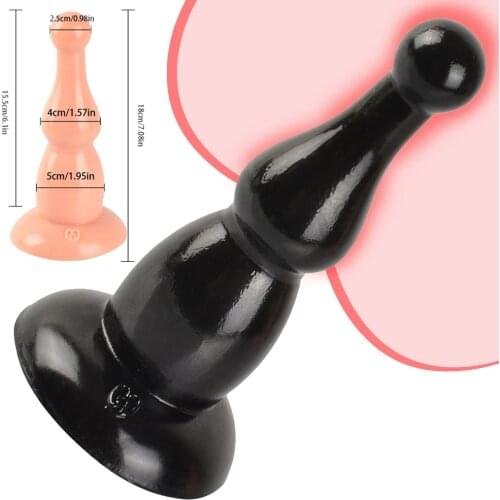 Large Anal Plug Butt Beads Gay Prostate Massage Anus Expansion Dilator Big Dildo with Suction Cup Sex Toys for Women Men