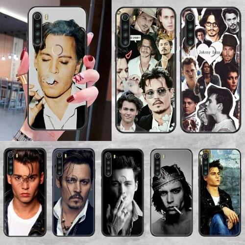 Johnny Depp Phone case For Xiaomi Redmi Note 7 7A 8 8T 9 9A 9S K30 Pro Ultra black art waterproof 3D coque silicone prime soft