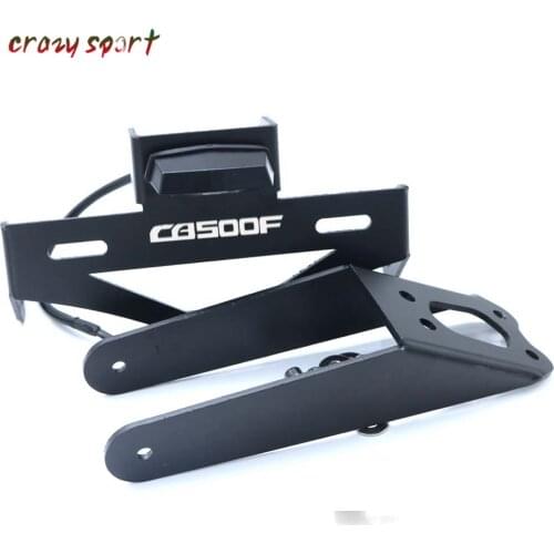 2020 License Plate Holder For HONDA CBR500R CBR 500R CB500F Fender Eliminator Registration Plate Bracket With 6mm Screw