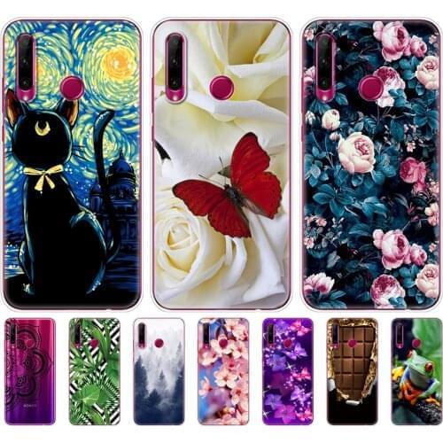 For honor 20e Case Soft TPU Silicon Back Phone Cover For huawei Honor 20E Case 6.21 inch etui Bumper Protective Coque Pattern