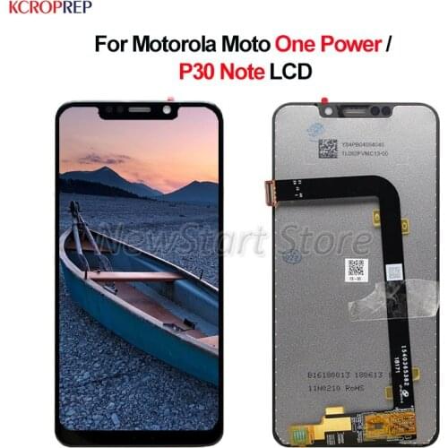For Motorola Moto One Power LCD Display Touch Screen Digitizer Assembly 100% New 6.18" Replacement Accessory For P30 Note lcd