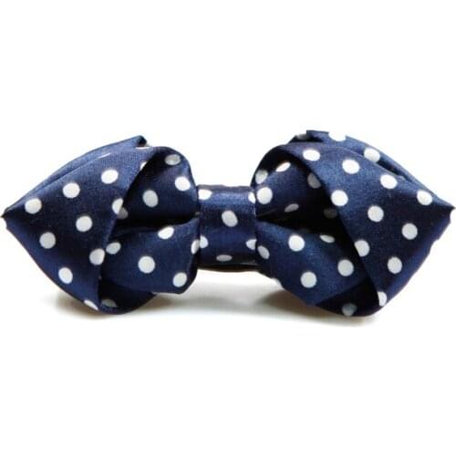 High Quality 2020 New Arrivals Polka Dot Bow Ties for Men Designers Brand Butterfly Bowties Luxury Wedding Bowtie Blue White