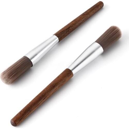 Coffee Grinder Machine Cleaning Brush Bristles Dusting Brushes with Wooden Handle Cleaner Tool for Barista Home Kitchen