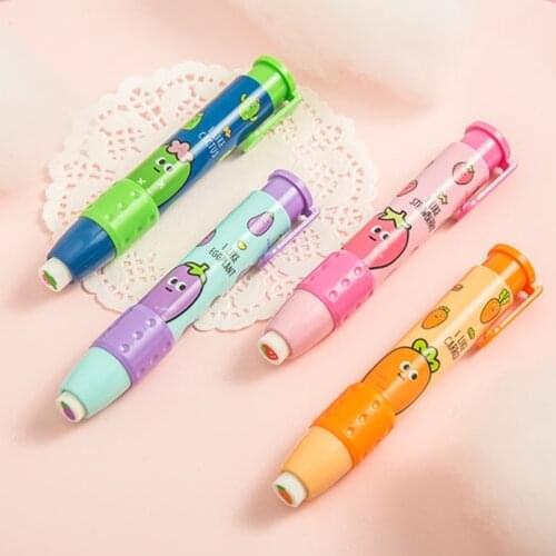 Cute Student Eraser Fruit Pattern Press Rubber Eraser New Creative School Learning Stationery Pen-style Pencil Erasers