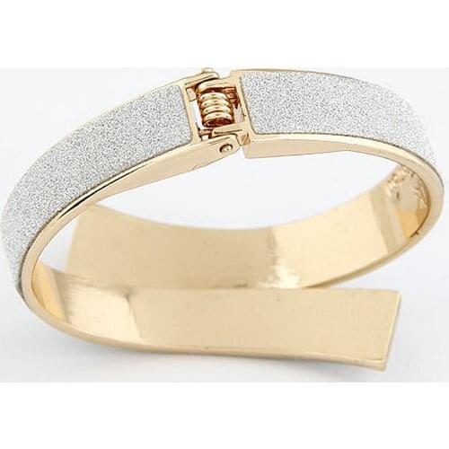 Fashion Womens Simple Elegant Glitter Open Cuff Bracelet Bangle Jewelry Gift