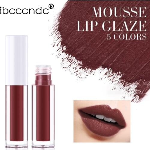 Brand New Moist Glossy Lipstick Sexy Makeup Lasting Red Lip Tint Fashion 5 Colors Lip Gloss Nude Makeup Liquid Lip Glaze TSLM2