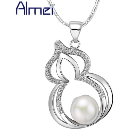 Necklace Collar Female Fashion Gourd Pendant Bisuteria Crystal Cubic Bead Jewellery Colar Cadeia Friends Gift Ulove N1083