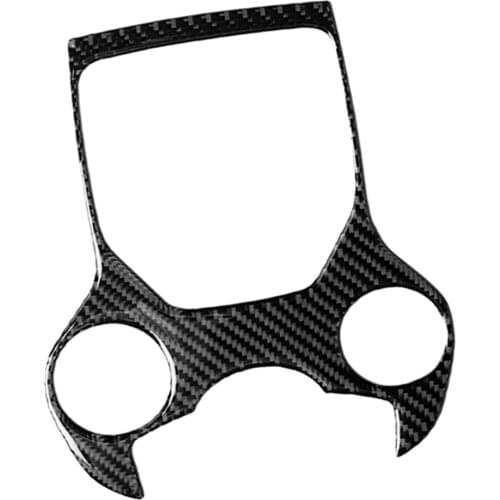 Carbon Fiber Gear Shift Control Panel Frame Cover Trim For Alfa Giulia