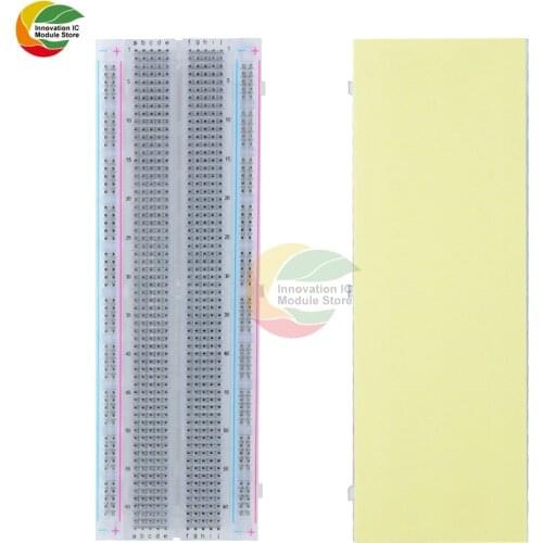 Ziqqucu MB-102 MB102 Bread Board Breadboard 830 Point Solderless PCB Bread Board Test Develop DIY Electronic Transparent Module
