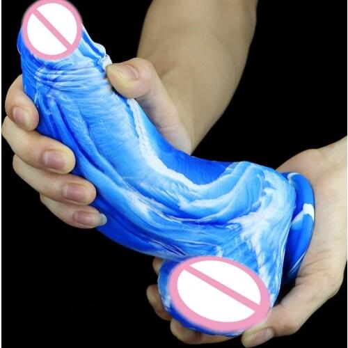 Sexy Huge Dildo Female Masturbator Super Soft Realistic Penis Dildo Double-layer Silicone Suction Cup Dildos For Women Big Dick