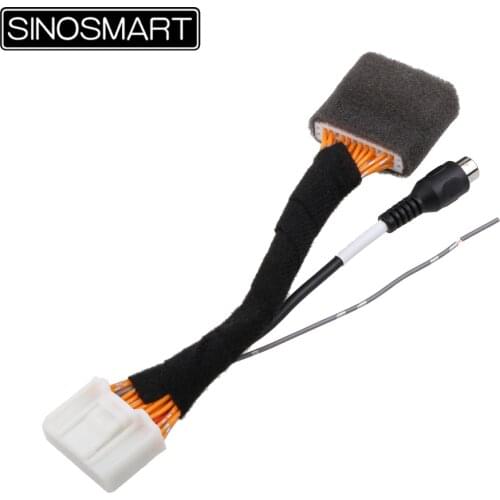 SINOSMART C24 Connection Cable for Renault C24 Reversing Camera to OEM monitor without Damaging the car Wiring