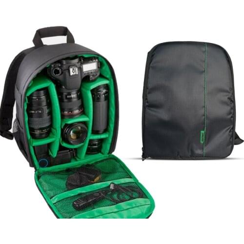 Outdoor Small DSLR Camera Bag Camera Video Backpack Water-resistant Multi-functional Breathable Camera Bags with tripod