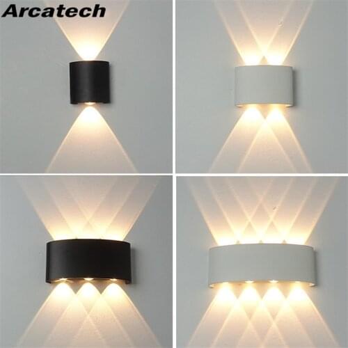 LED Outdoor Wall Lamp Balcony Wall Lamp Aisle Creative Courtyard Modern Minimalist Bedroom Living Room LED Outdoor Light NR-127