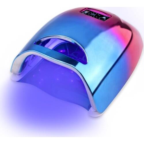 2021 New arrival 48w Pro Cure Dual Light gel UV nail Lamp rechargeable Cordless gradient color with customized private LOGO