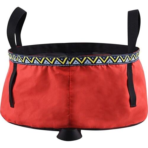 Outdoor Portable Multifunction Folding Wash Basin Double-layer Durable Fishing Bucket For Camping Hiking Travel