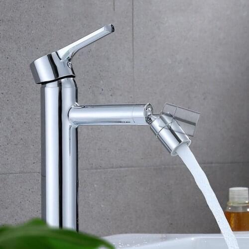 360 Degree Universal Splash-proof Rotating Washbasin Faucet Brass Single-hole Hot and Cold Water Faucet Mixer Taps