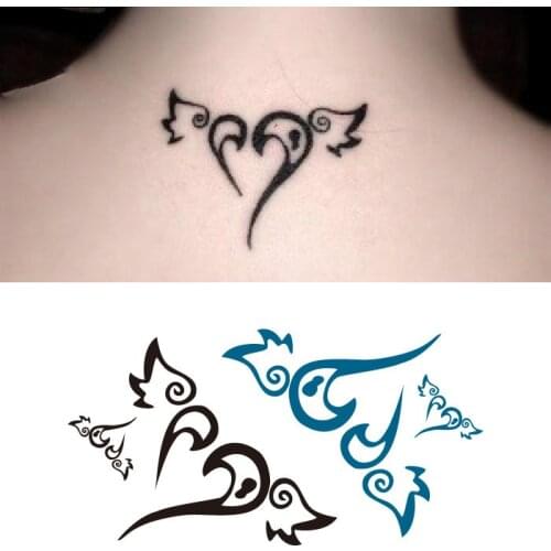 Waterproof Temporary Tattoo Sticker small angel wings with love tatto stickers flash tatoo fake tattoos for girl women