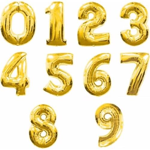 30/40inch Foil Balloon Large Helium Number Balloons Wedding Decoration Birthday Party Souvenirs Event Decoration