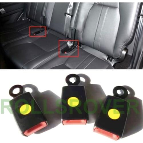 ROLLSROVER Rear Seat Safety Belt Insert Socket Pin Latch Slot For Discovery 3 4 Left Middle Right