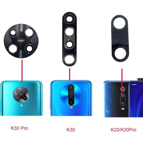 2 PCS For Xiaomi Redmi K30 / K30 Pro K20 Pro Back Rear Camera glass Lens Cover with Glue K30Pro K20Pro Main Camera Glass Cover