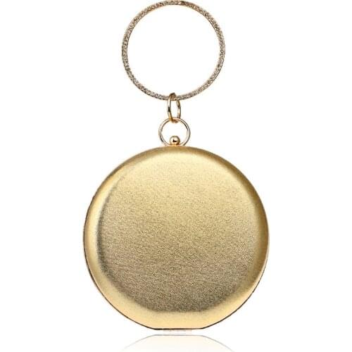 DAIWEI New Womens Fashion PU/Leather Formal Event/Party Wedding Evening Bag/Handbag/Clutch with Diamonds BLACK GOLD SILVER