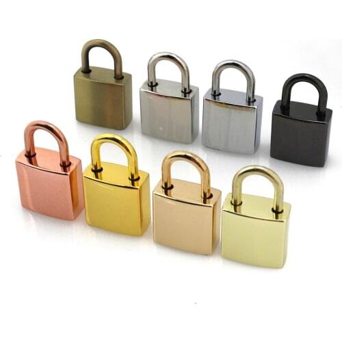 1pcs Metal Square Key Padlock for Fashion Lock Buckle Luggage Lock Clasp DIY Bags Handbags Hardware Decorative Accessories