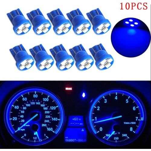 10 PCS T10 Led Car Dashboard Light Instrument Automobile Door Wedge Gauge Reading Lamp Bulb DC 12V COB SMD Speedometer Lights