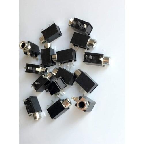 1000pcs 3pin 1/8inch 3.5mm Jack Mono Headphones Socket PCB Panel Mount Chassis earphone jack
