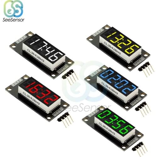 0.36 Inch TM1637 4 Bits Digital LED Display Tube Module Decimal 7 Segment with Clock For arduino