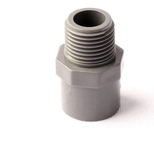 50Pcs 1/2'' Male Thread To 20mm Pipe Straight Connectors NNW Brand New PVC Material Garden Irrigation Drinking Water Pipe Joint