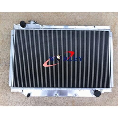 Aluminum radiator for TOYOTA Land cruiser HDJ80 HZJ80 1HZ/1HD 4.2L Diesel 90-97