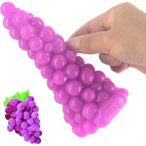 Unisex Simulation Grapes Anal Plug Female G-spot Multiple Stimuli Male Prostate Massager Adult Couple Products Sex Shop