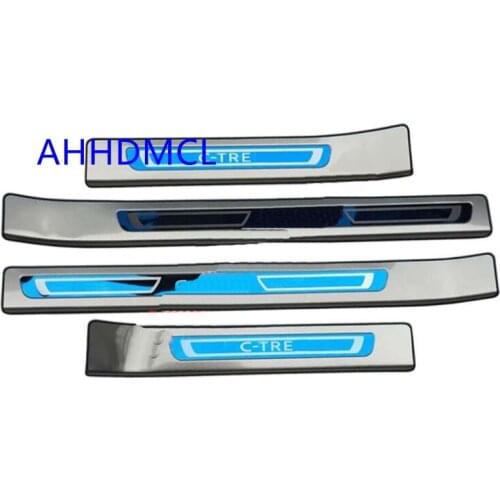 Car Welcome Pedal Threshold Strip Door Sill Strip For C-Trek 2017 2018 2019 2020