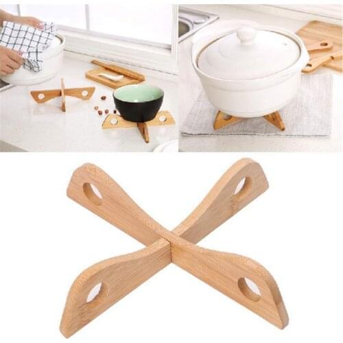 Bamboo Heat Resistant Pan Mats Removable Pot Mat Holder Kitchen Cooking Insulation Pad Bowl Cup Dish Plate Coasters