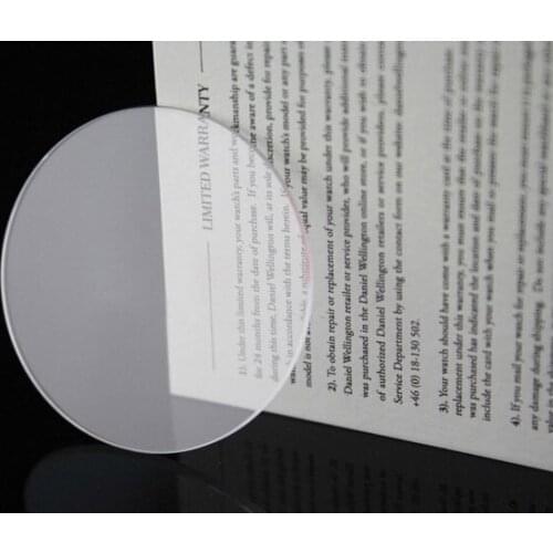 Free Shipping Wholesale 100pcs 1.0mm Thick 16-45mm Size Flat Mineral Watch Crystal Watch Glass for Watchmakers