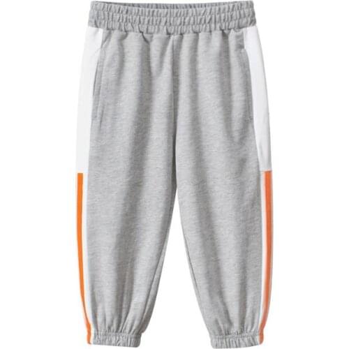 High Quality Stylish Kids 100% Cotton Simple Casual Boys Mid Waist Long Pant Trousers