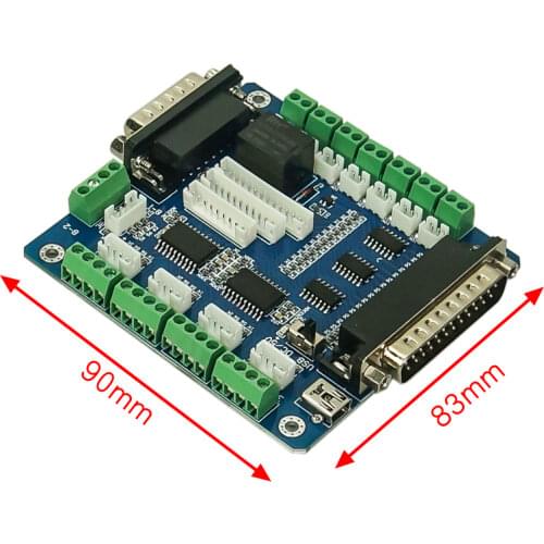 CNC Mach3 5axis USB interface driver motion controller breakout board control card for cnc 3020 3040 6040 engraving machine