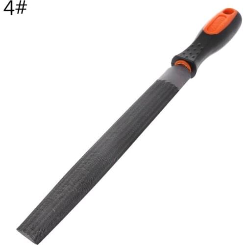 Wood Rasp 8" Steel File Carving Round Semi-circular Triangle Square Shape File Woodworking Craft Handle Tool K9FA