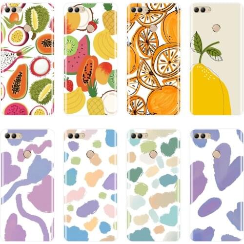 For Huawei Y3 Y5 Y6 Y7 2017 II Pro Phone Case Silicone Soft Heart Fruits Back Cover For Huawei Y5 Y6 Y7 Prime 2018 Y9 2019